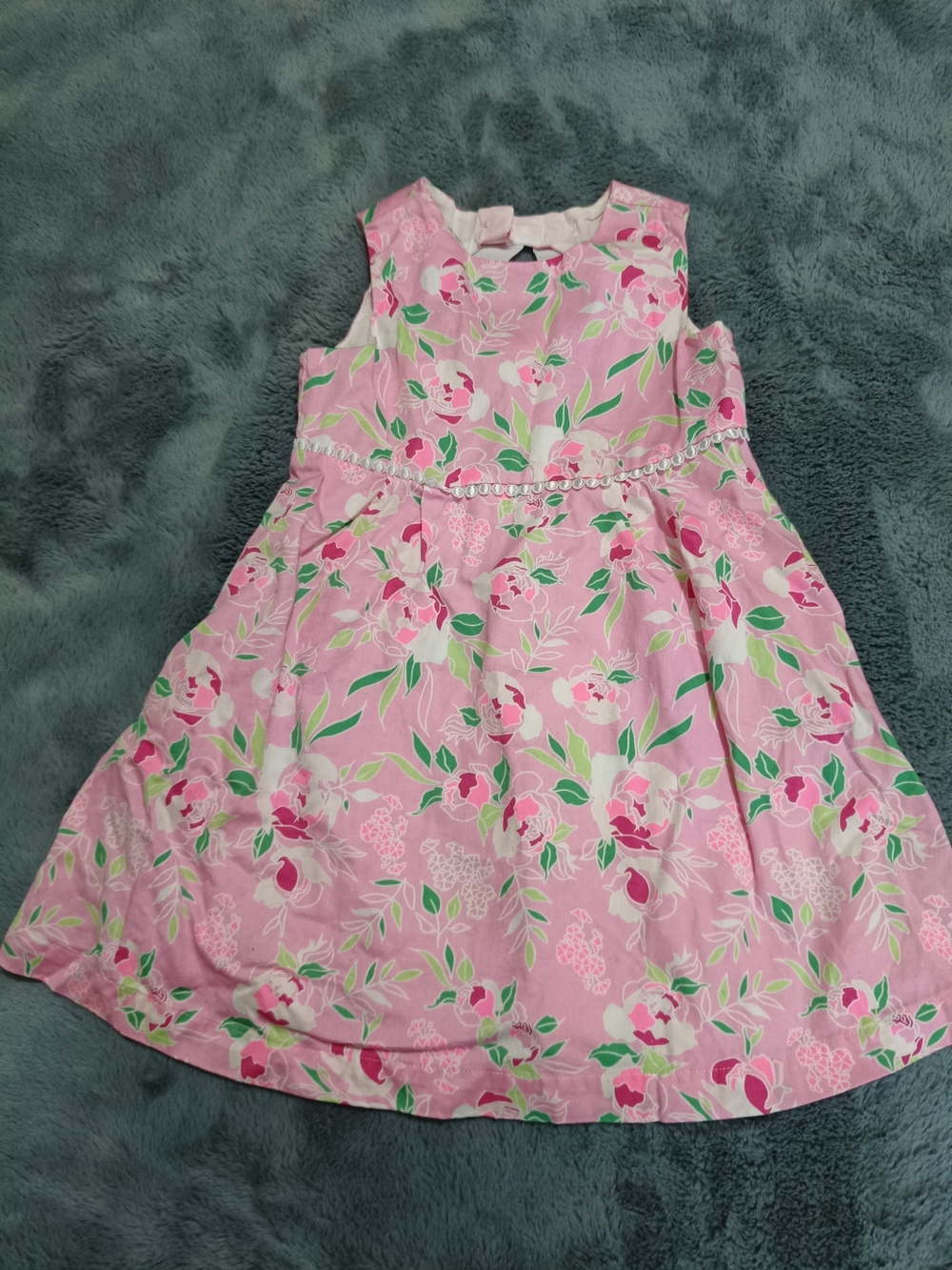 crown & ivy Pink Floral Sleeveless Party Dress